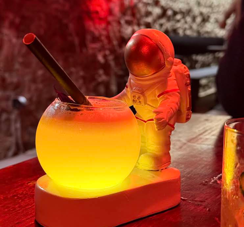 Crafting a cocktail at LY Brothers